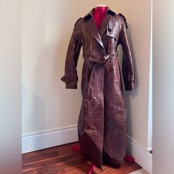 BONSAI by Ash leather Croc coat - Picture 2 of 3